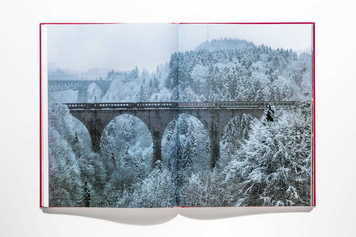 Die Sitterbrücken unweit der Ausfahrt von St.Gallen, eindrückliche Zeugen der Eisenbahngeschichte.