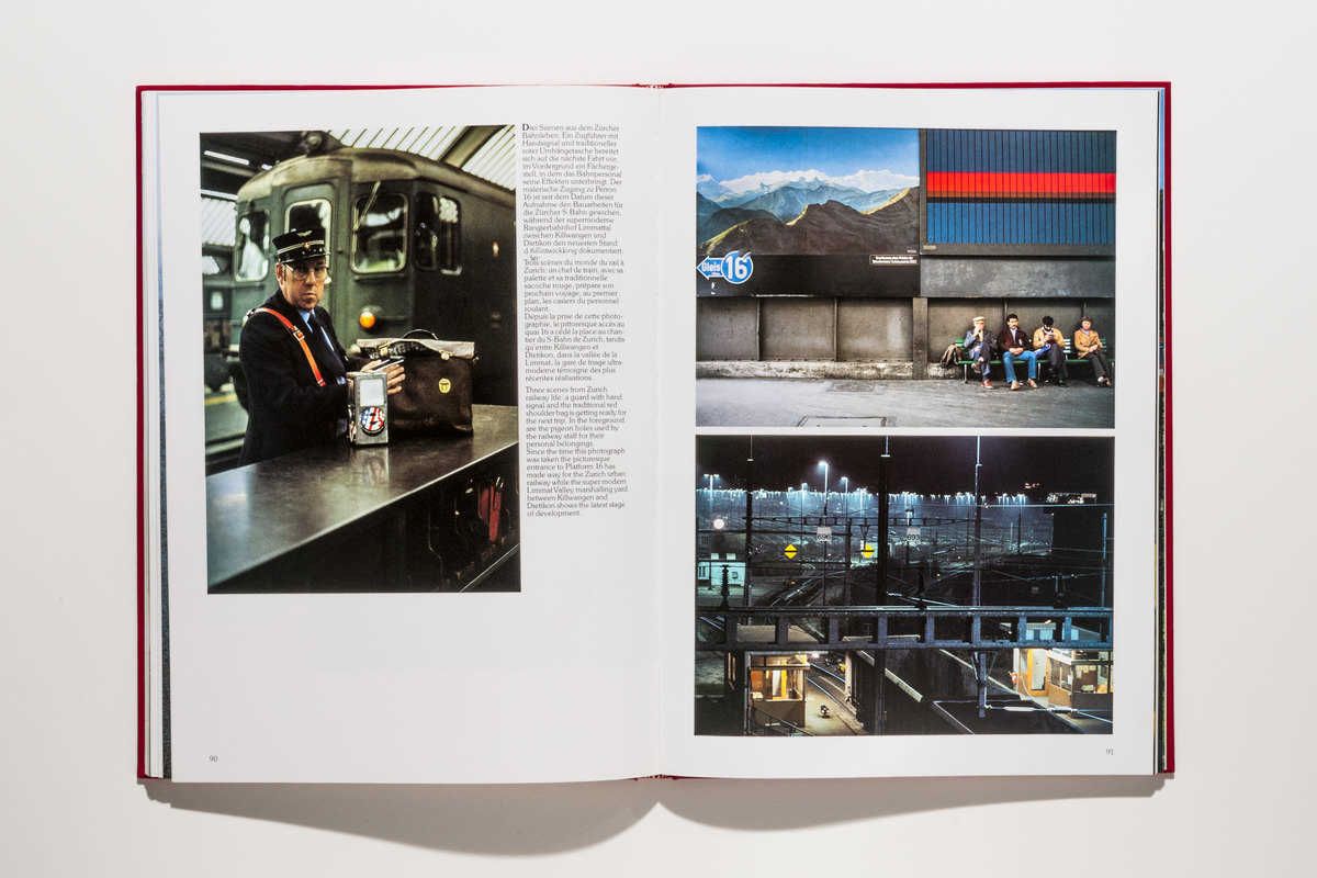 Szenen im Hauptbahnhof Zürich, und (u.r.) der viel zu gross geratene Güterbahnhof bei Killwangen